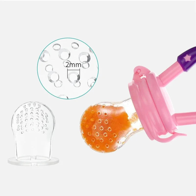 Baby Nipple Fresh Food Fruit Milk Feeding Bottles Nibbler Learn Feeding Baby Accessories Teething Pacifier For New Born