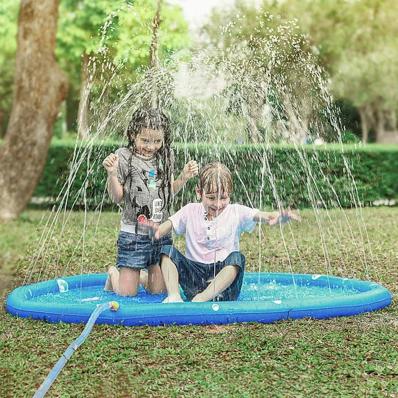 Splash Pad for Kids Outdoor Water Toys Chilfren Sprinklers Play Mat for Backyard Summer Water Park Toddlers Swimming Pool Gifts