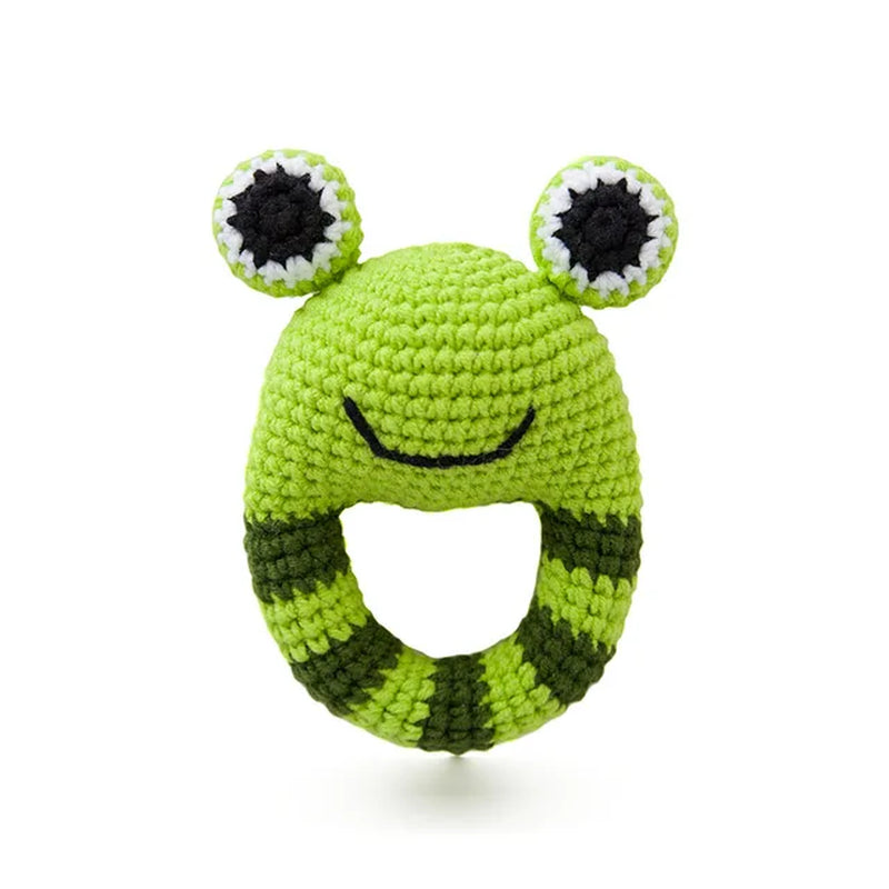 "Handmade Baby Teether Set: Safe Rattle Toys for Pram, Crib, and Mobile - DIY Crochet Soother Bracelet for Happy Babies!"
